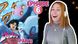 JOTARO VS DARK BLUE MOON | JJBA Stardust Crusaders Episode 6 | REACTION