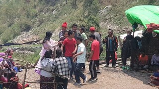 dance in traditional nepalese music 'panchebaja' | पञ्चेबाजाको धमाका आयो है ।