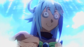 The moment when goddess Aqua broke the defense