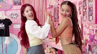 (G)I-DLE 240130 Miyeon x Park Jennie Super Lady Challenge