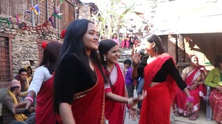 Dance in Panchebaja in Nepalese Marriage | Traditional Cultural Music and Dance |