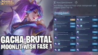GACHA BRUTAL MOONLIT WISH FASE 1 - AUTO DAPAT SKIN COLLECTOR! MOBILE LEGENDS