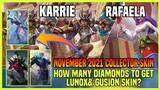 How Many Diamonds To Get Lunox & Gusion New Skin? November 2021 Collector Skin Lesly | Karrie | MLBB