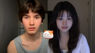 His blushing face is so cute... [International Awkward Chat]