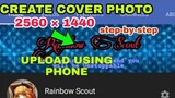 HOW TO CREATE REQUIRED SIZE FOR YOUR YOUTUBE COVER PHOTO USING PHONE 2020