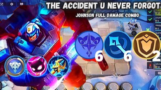 JOHNSON FULL DAMAGE 1 ACCIDENT DELETE TRICK | MLBB MAGIC CHESS BEST SYNERGY JOHNSON COMBO TERKUAT