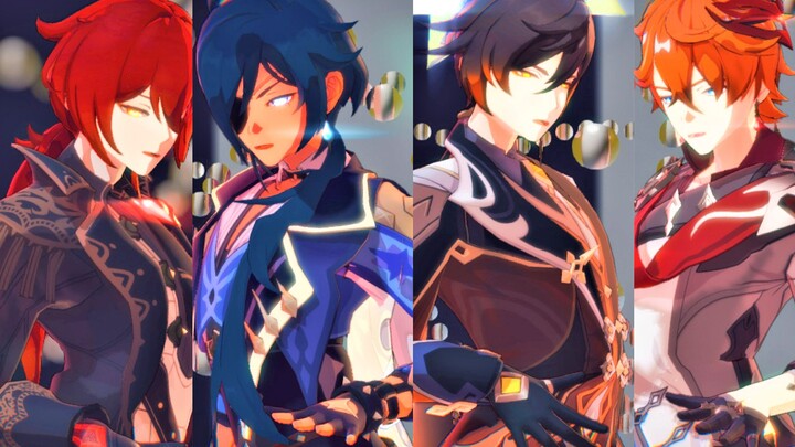 [Genshin Impact MMD] Teyvat adult male Kai/Dilra/K♥[ How You Like That]♥