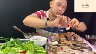 Ăn và thưởng thức món gà ác hầm táo tàu phần 12 #anngon