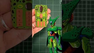 Hago figura de CELL versión 📱Celular. Manualidades Dragon Ball Z