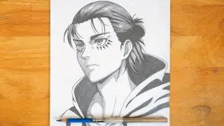 Anime Drawing | How to Draw Eren Yeager | Attack on Titan Season 4 Part 2