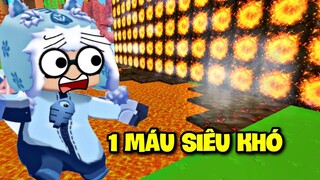 MEOWPEO THỬ THÁCH PARKOUR 1 MÁU LAVA SIÊU CAY SIÊU KHÓ TRONG MINI WORLD MINI GAME