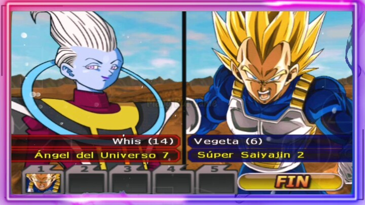 Whis Angel Universe 7 VS Vegeta Super Saiyajin 2 - DB MOD ANDROID GAMEPLAY