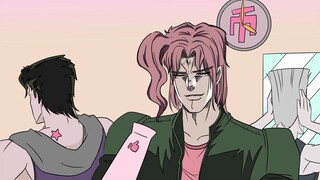 Kakyoin is just blowing her hair... eh? !