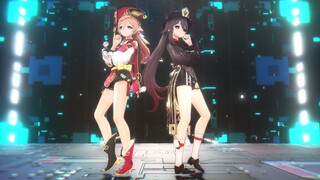 【4K 60Fps / 原神MMD】胡桃 烟绯 / Super Duper