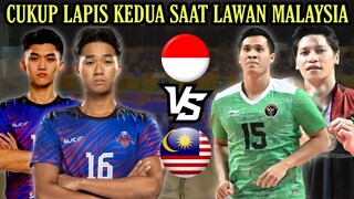 TIMNAS INDONESIA LAWAN MALAYSIA CUKUP LAPIS KE DUA | HUJAN SMASH RIVAN,DONI,DIMAS