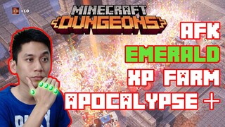 AFK Emerald XP Farm Ultimate Guide Apocalypse Plus Minecraft Dungeons