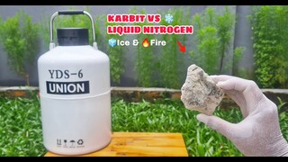 MENAKJUBKAN!!.. KARBIT vs LIQUID NITROGEN, Apakah bisa zat panas + dingin dalam satu wadah??