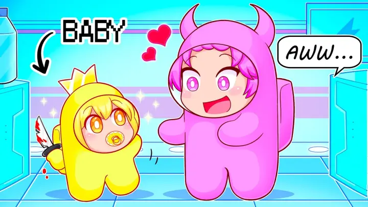 Among Us NEW BABY IMPOSTOR ROLE! (Baby Mod)