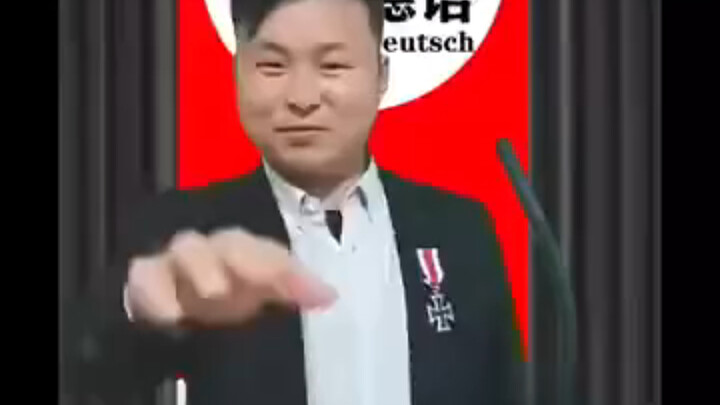 I don’t know how good his German is, but I always feel like giving him a salute.