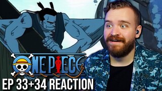 DON'T GO IN THE WATER | One Piece Ep 33+34 Reaction & Review | Arlong Park Arc