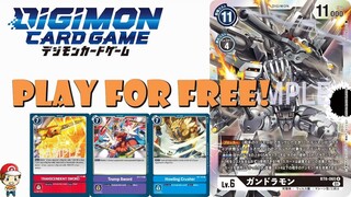 1st Ever Gundramon Plays Expensive Cards for Free! (Digimon TCG - BT6: Double Diamond)