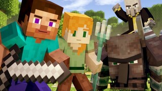 [Minecraft Animation] Village Raid ( Video + Bonus Scene)