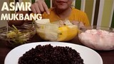 ASMR MUKBANG FILIPINO DISH HOMEMADE BULALO, BLACK RICE, AND DESSERT FRUIT SALAD | NO TALKING