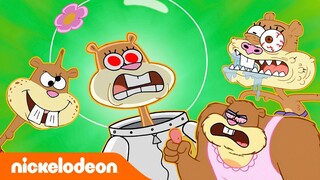 SpongeBob | 30 MENIT momen teraneh Sandy!  | Nickelodeon Bahasa