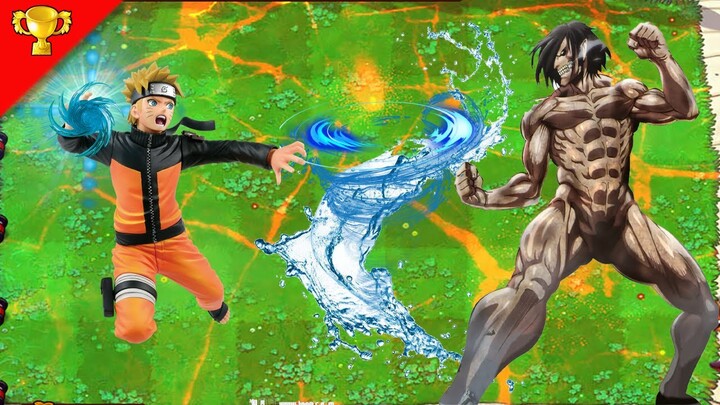 Plants vs Zombies Hack ❄Attack On Titan Eren Titan Full Body  vs naruto❤144