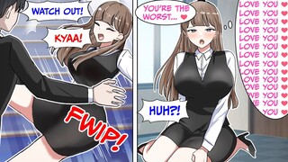 I Saved My Hot Boss From Falling Down & Hit My Head, Now I Can Hear Her Thoughts (RomCom Manga Dub)