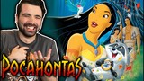 POCAHONTAS IS SO FUN! Pocahontas Movie Reaction! COLORS OF THE WIND