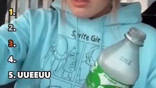 ketika minum sprite satu botol 😁😅