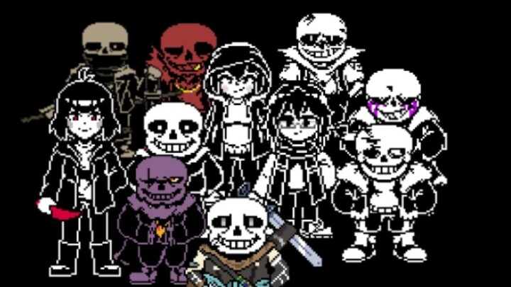 【Full version of animation】_tale ink sans fight full version!