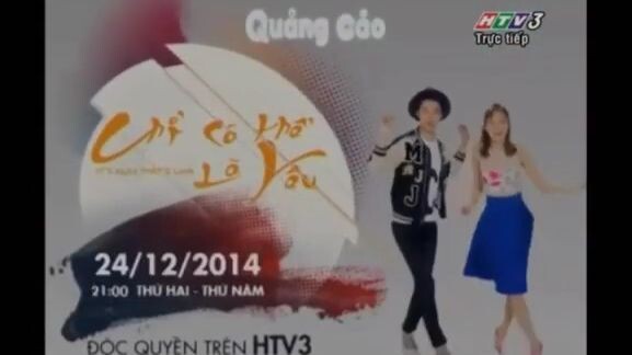 Banner Quảng cáo Chỉ có thể là yêu HTV3 (2014)